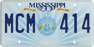 MS license plate MCM414