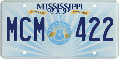MS license plate MCM422