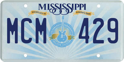 MS license plate MCM429