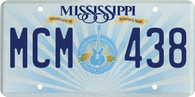 MS license plate MCM438