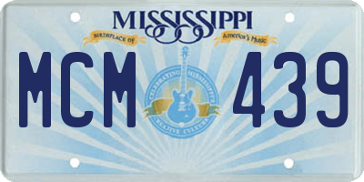 MS license plate MCM439