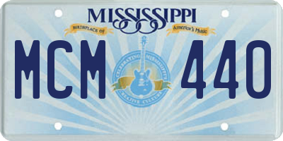 MS license plate MCM440