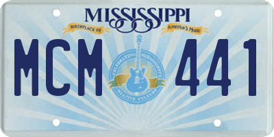 MS license plate MCM441