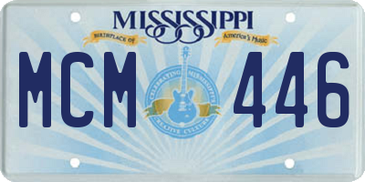 MS license plate MCM446