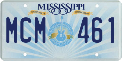 MS license plate MCM461