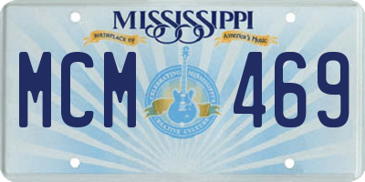 MS license plate MCM469