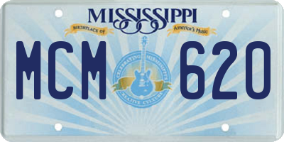 MS license plate MCM620
