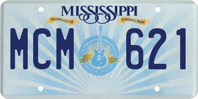 MS license plate MCM621