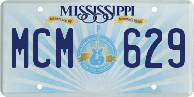 MS license plate MCM629