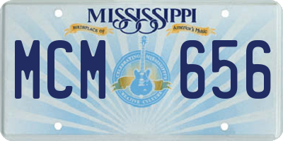 MS license plate MCM656