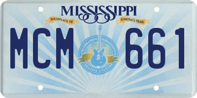 MS license plate MCM661