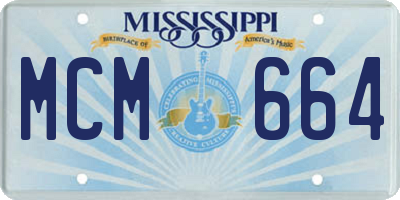 MS license plate MCM664