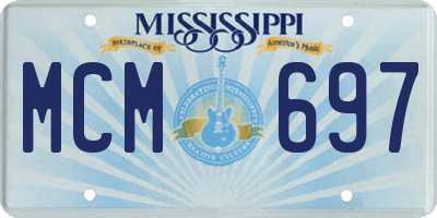 MS license plate MCM697