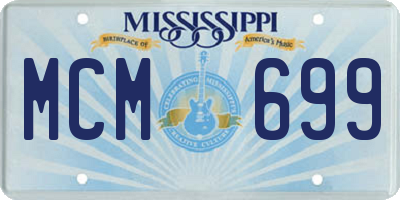 MS license plate MCM699