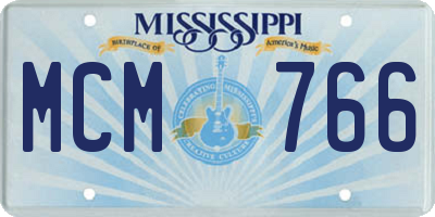 MS license plate MCM766