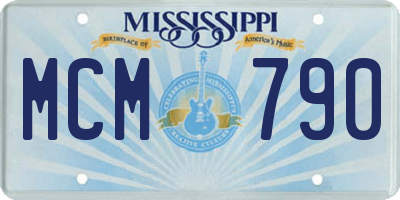 MS license plate MCM790