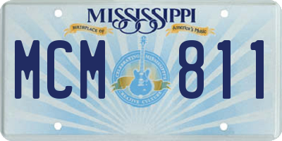 MS license plate MCM811