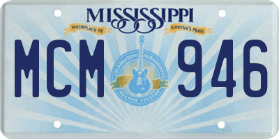 MS license plate MCM946