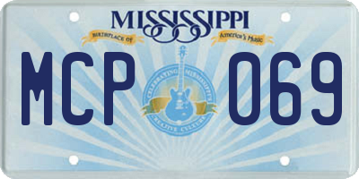 MS license plate MCP069