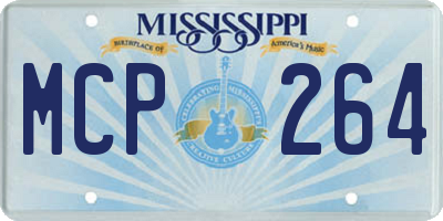 MS license plate MCP264