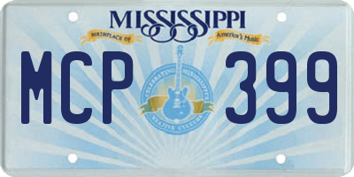 MS license plate MCP399