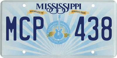 MS license plate MCP438