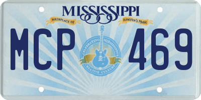 MS license plate MCP469