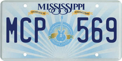 MS license plate MCP569