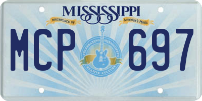 MS license plate MCP697