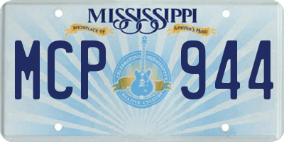 MS license plate MCP944