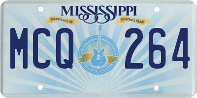 MS license plate MCQ264