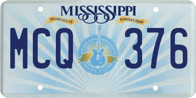 MS license plate MCQ376