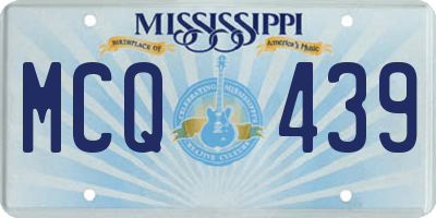 MS license plate MCQ439