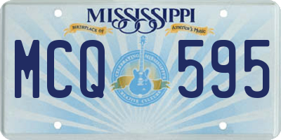 MS license plate MCQ595