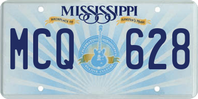 MS license plate MCQ628