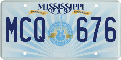 MS license plate MCQ676