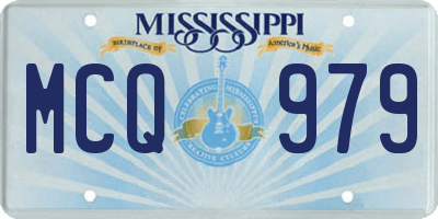 MS license plate MCQ979
