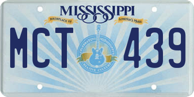 MS license plate MCT439