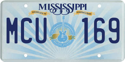 MS license plate MCU169