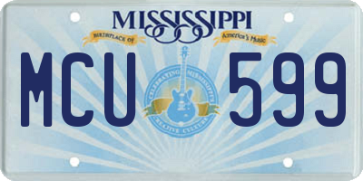 MS license plate MCU599