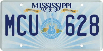 MS license plate MCU628