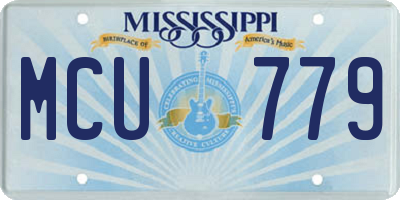 MS license plate MCU779