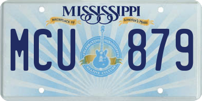 MS license plate MCU879