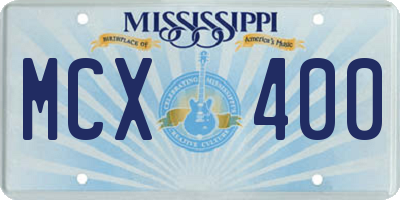 MS license plate MCX400