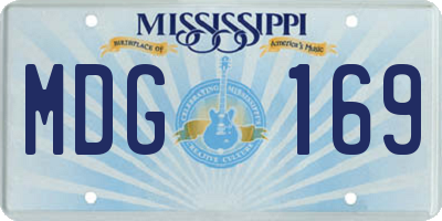 MS license plate MDG169