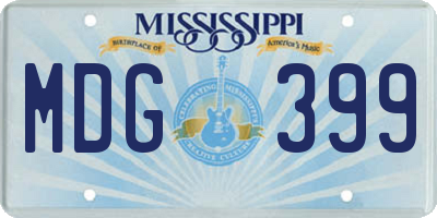 MS license plate MDG399