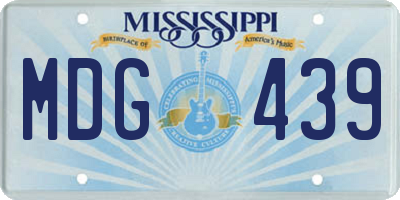 MS license plate MDG439