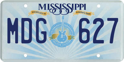 MS license plate MDG627