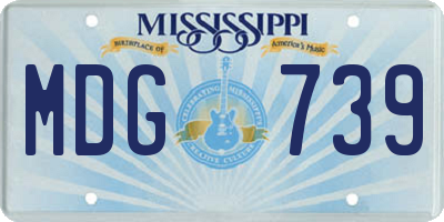 MS license plate MDG739
