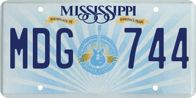 MS license plate MDG744